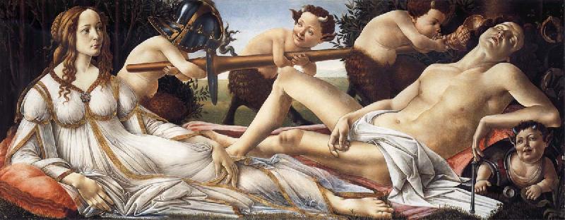 Sandro Botticelli Venus and Mars Sweden oil painting art
